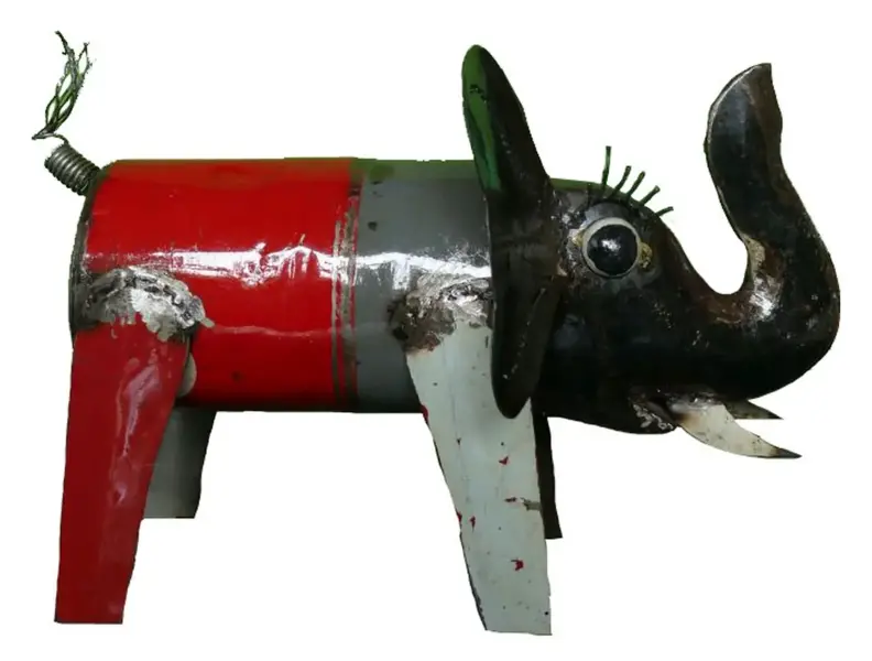 Artikelbild 2 des Artikels “Elefant 39 cm Länge, Metallkunst “